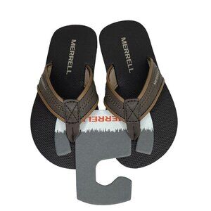Merrell Toddler Boy's Girls Hydro Flip Flops Sandal Size 11 Brown Water Friendly